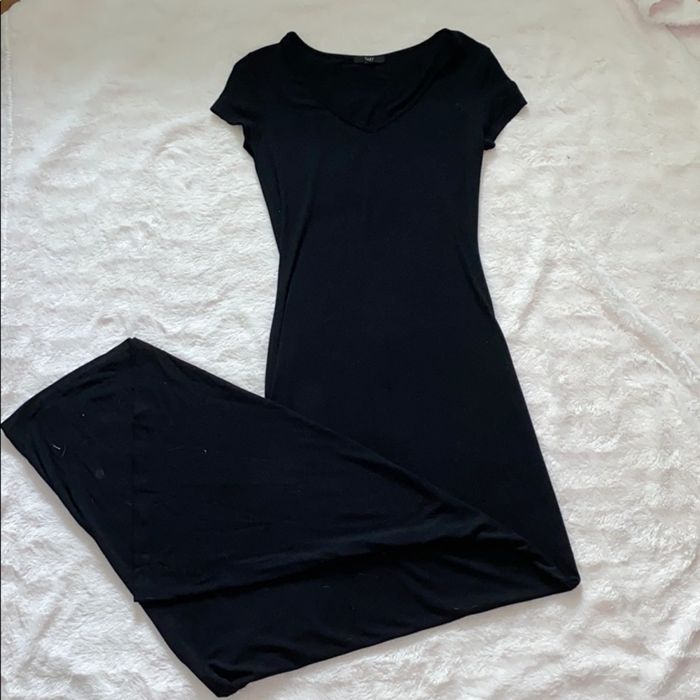 Slim Black Maxi Dress